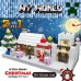 Toytexx DIY 522 Pcs Christmas Building Kits Toy Gifts for Kids Mini Building Blocks Set of Christmas Villa and House 